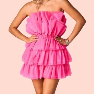NWT Buddy Love Pink Tulle Tutu Mini Dress | Size XS